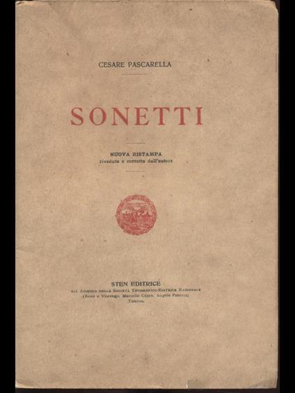 Sonetti - Cesare Pascarella - copertina