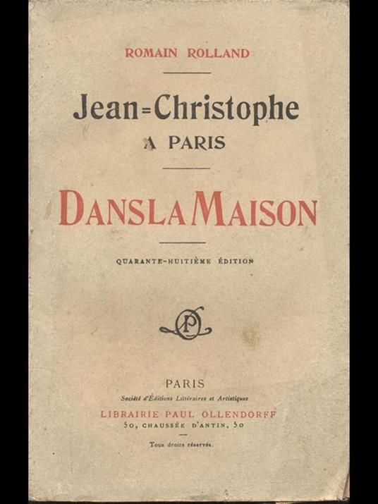 Dans La Maison - Romain Rolland - copertina
