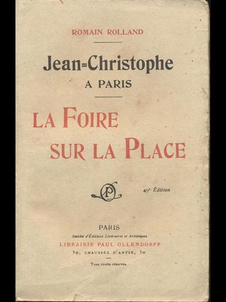 La Foire sur la Place - Romain Rolland - copertina