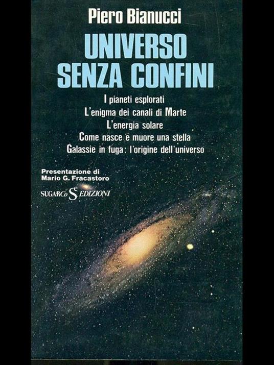Universo senza confini - Piero Bianucci - copertina