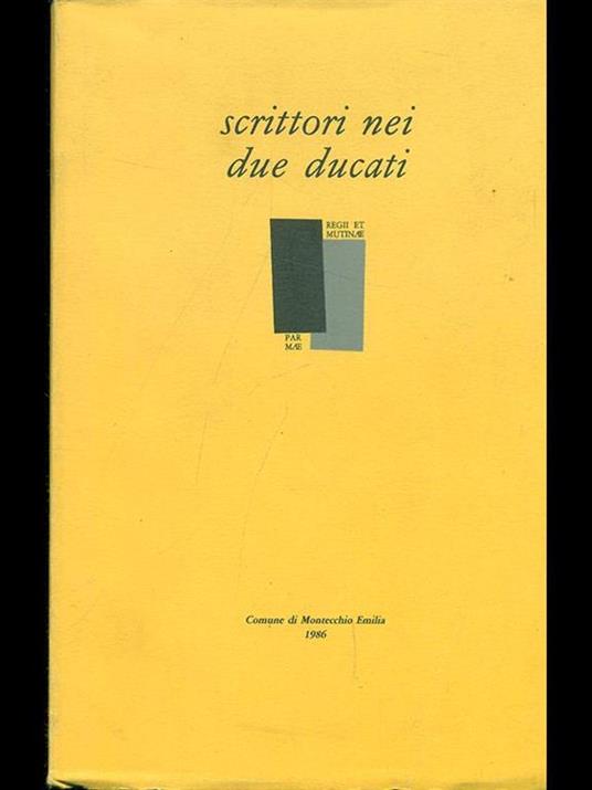 Scrittori nei due ducati - copertina
