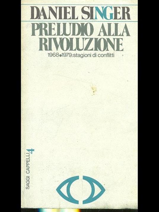 Preludio alla rivoluzione di: Daniel Singer - copertina