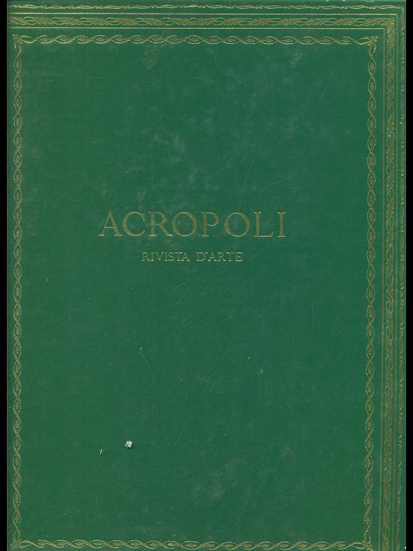 Acropoli rivista d'arte 1961-62