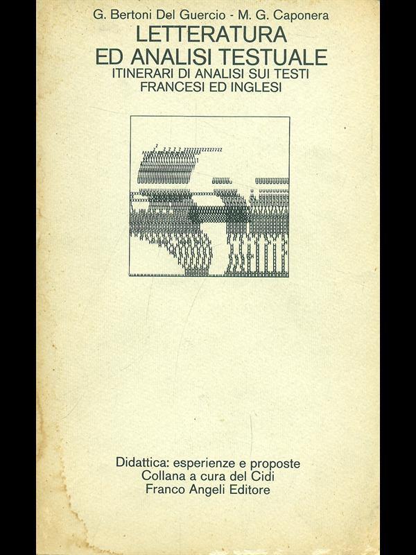 Letteratura ed analisi testuale