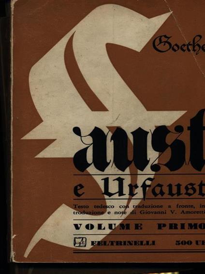 Faust e Urfaust 2vv - Johann Wolfgang Goethe - copertina