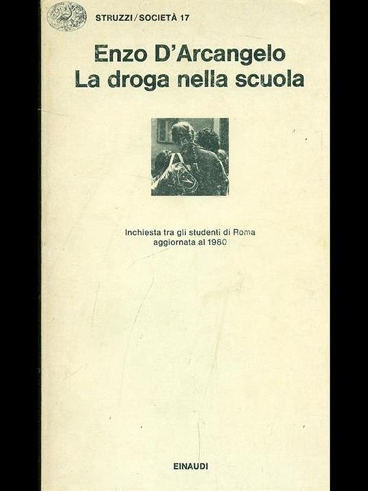 La  droga nella scuola - Enzo D'Arcangelo - copertina