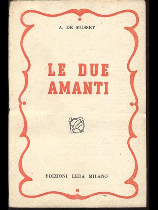 Le due amanti - copertina
