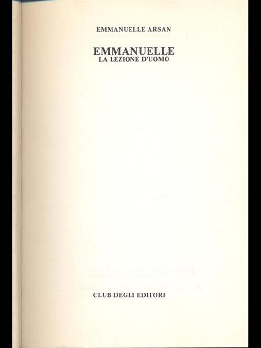 Emmanuelle. La lezione d'uomo - Emmanuelle Arsan - 5