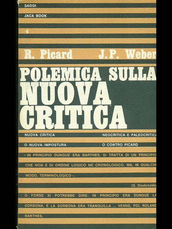 Polemica sulla nuova critica