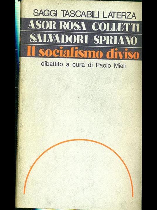 Il socialismo diviso - copertina