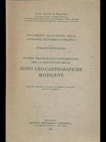 Sussidii bibliografici fondamentali per la conoscenza delle fonti geo-cartografiche moderne