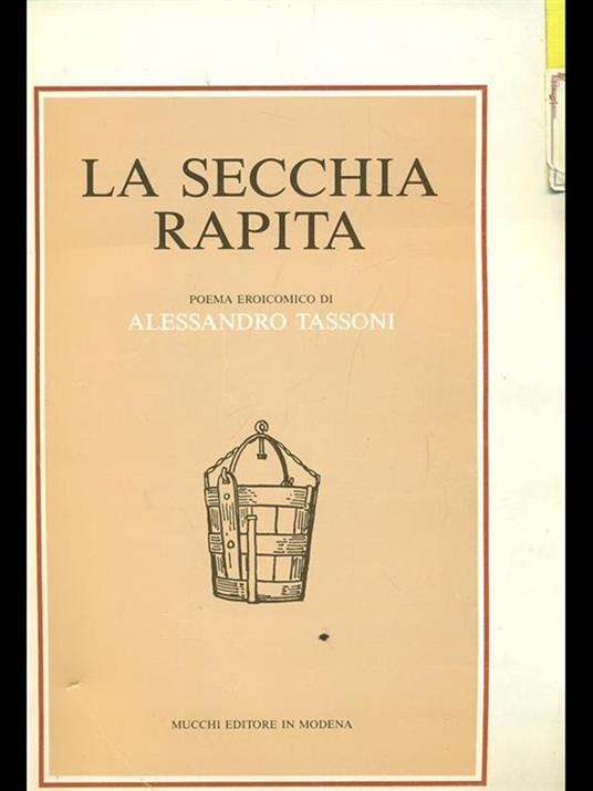 La secchia rapita - Alessandro Tassoni - copertina