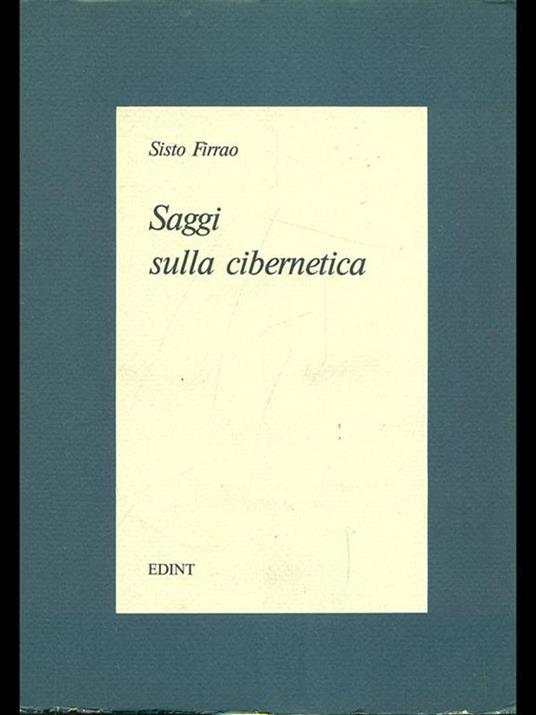 Saggi sulla cibernetica - Sisto Firrao - copertina