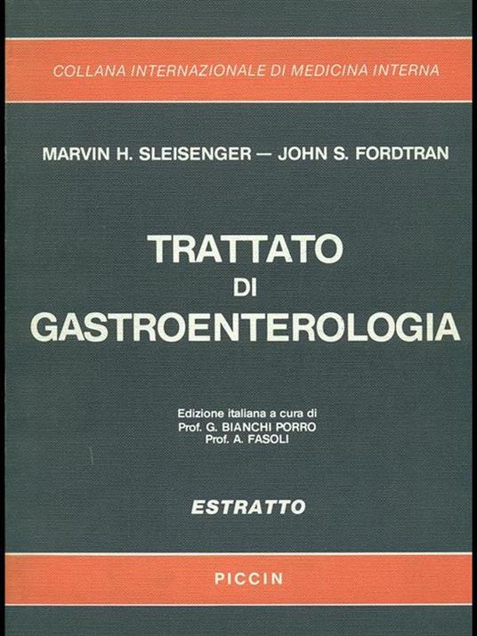 Trattato di gastroenterologia - John S. Fordtran,Marvin H. Sleisenger - copertina