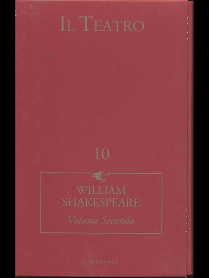 William Shakespeare. Vol. II - Paolo Bertinetti - copertina