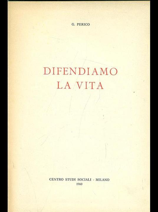 Difendiamo la vita - copertina