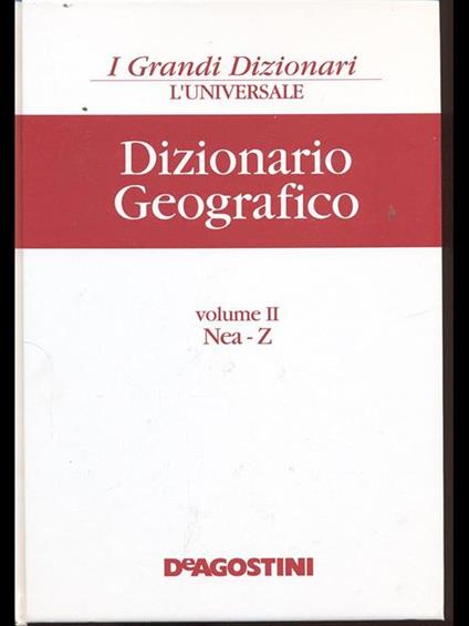 Dizionario Geografico - copertina