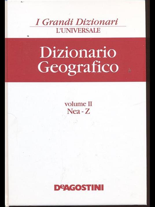 Dizionario Geografico - copertina