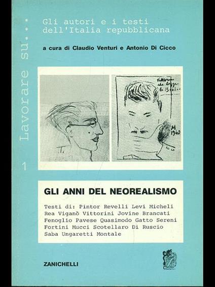 Gli anni del neorealismo - copertina
