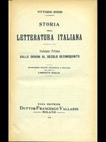 Storia della letteratura italiana vol. 1