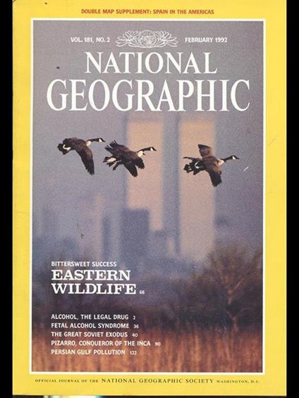 National Geographic. Vol. 181 n2 February1992 - copertina