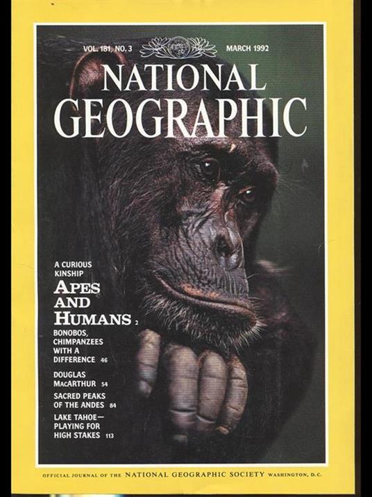 National Geographic vol 181 n3 march 1992 - copertina