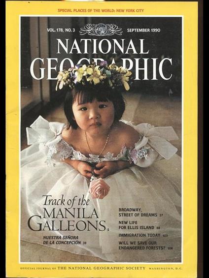 National Geographic. Vol. 178 n3 september1990 - copertina
