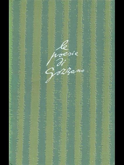 Le poesie - Guido Gozzano - copertina