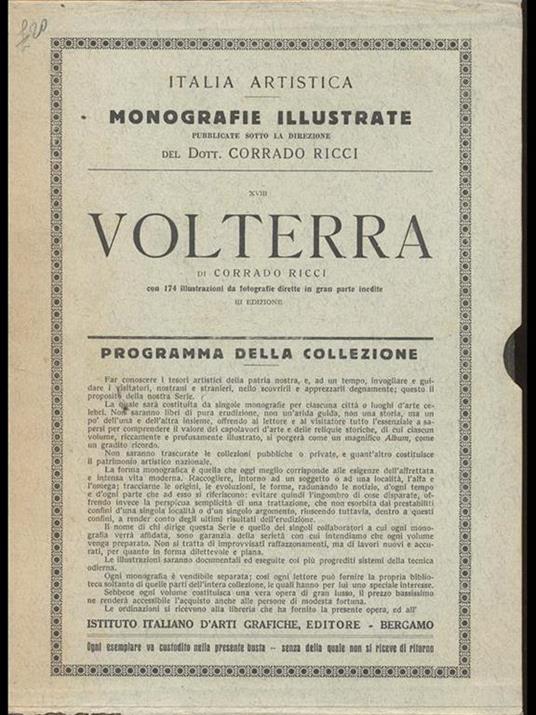 Volterra - Corrado Ricci - copertina