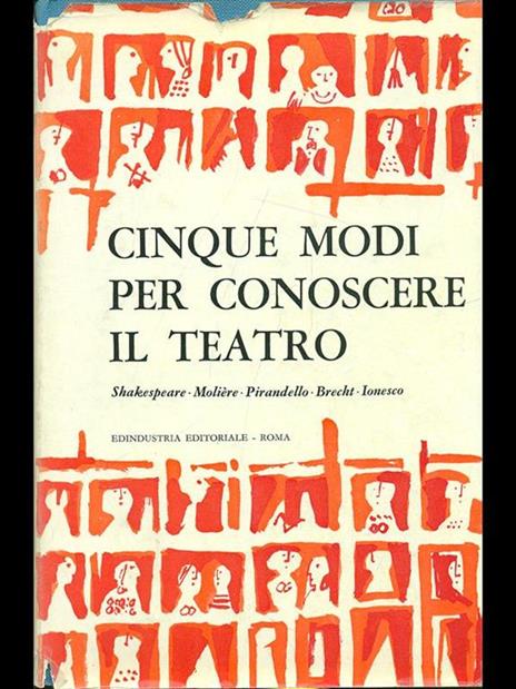 Cinque modi per conoscere il teatro - Vittorio Gassman - copertina