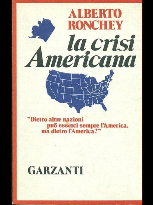 La crisi americana - Alberto Ronchey - copertina