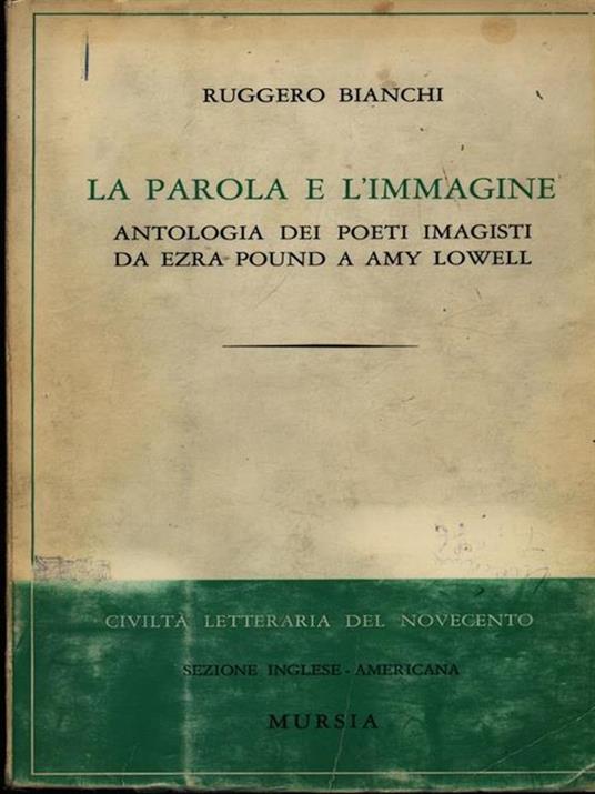 La parola e l'immagine - Antonino Pagliaro - copertina
