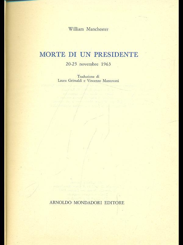 Morte di un presidente