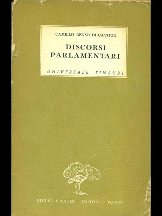 Discorsi parlamentari - copertina