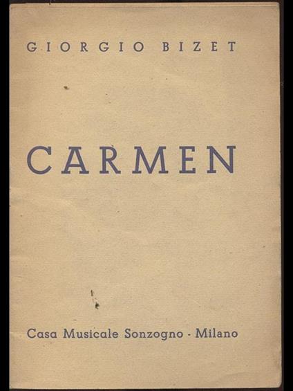 Carmen - Georges Bizet - copertina