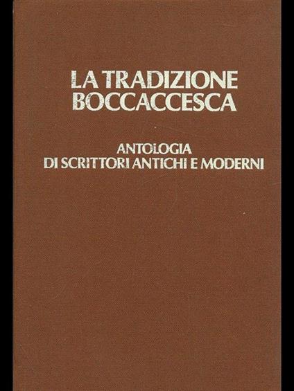 La tradizione boccaccesca - Sergio Romagnoli - copertina