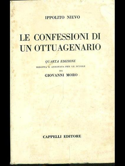 Le confessioni di un ottuagenario - Ippolito Nievo - copertina