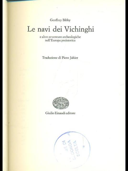 La nave dei Vichinghi - Geoffrey Bibby - copertina