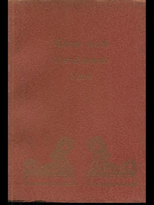 Cinque secoli d'arredamento d'arte - copertina