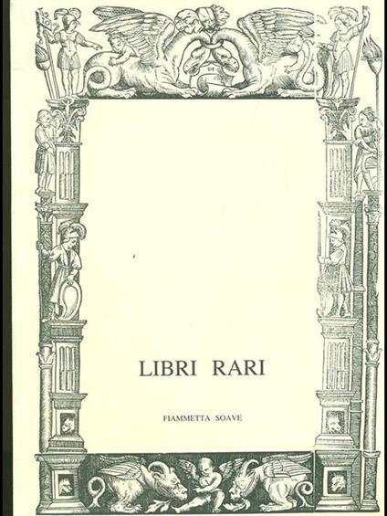 Libri rari - copertina
