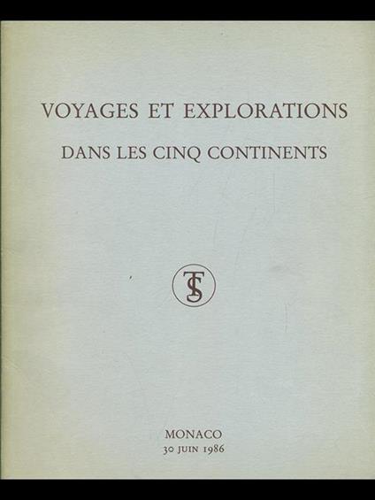 Voyages et explorations dans les cinq continents - copertina
