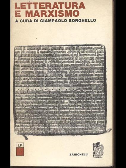 Letteratura e marxismo - copertina