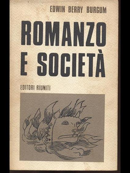 Romanzo e società - copertina