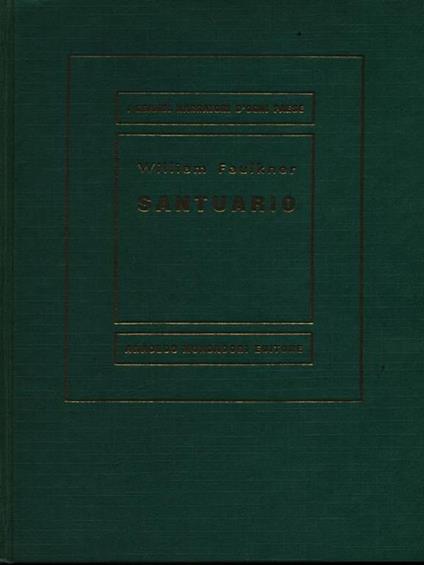 Santuario  - William Faulkner - copertina