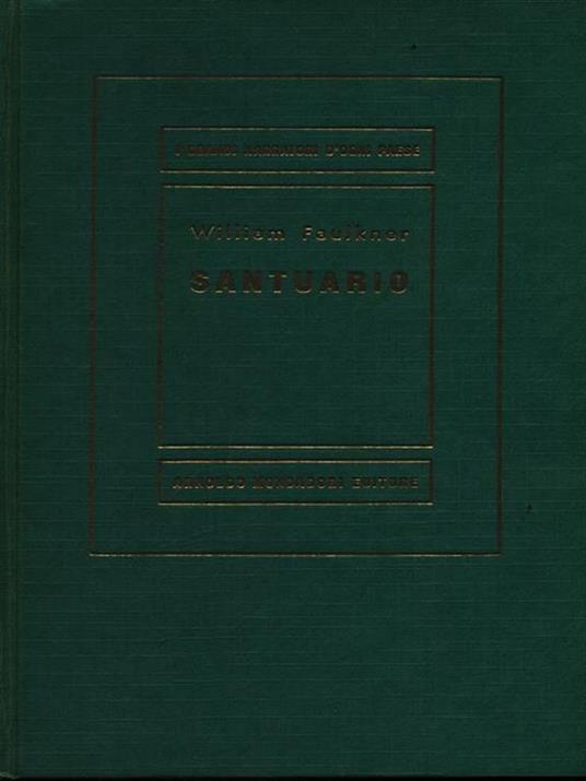 Santuario  - William Faulkner - copertina