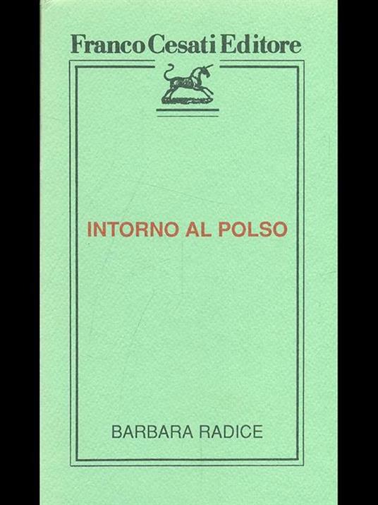 Intorno al polso - Barbara Radice - copertina