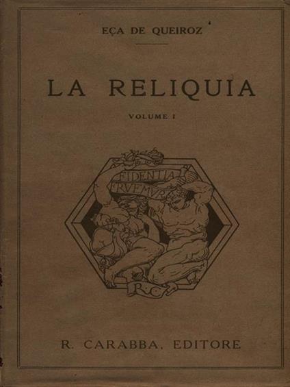 La reliquia 2vv - copertina