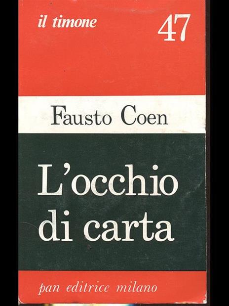 L' occhio di carta - Fausto Coen - copertina