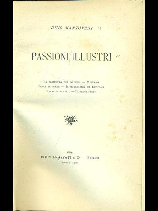 Passioni illustri - copertina