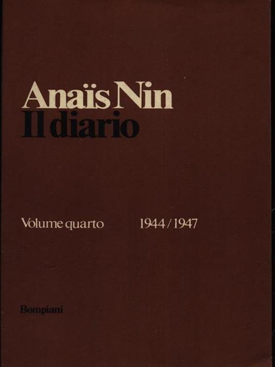 Il diario - Anaïs Nin - copertina